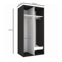 DULAP LEX 100-218-66 D GRI/DECOR 0244